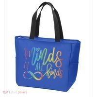 Minds Of All Kinds Neurodiversity Infinity Autism Awareness Gift Tote Bag thumb 3