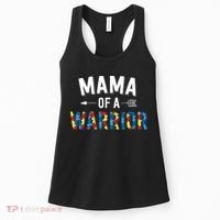 Mama Of A Warrior Family Mom World Autism Awareness Day Women's Tank Top thumb 0