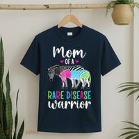 Mom Of A Rare Disease Warrior Mom Rare Disease Awareness T-Shirt thumb 2