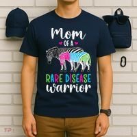 Mom Of A Rare Disease Warrior Mom Rare Disease Awareness T-Shirt thumb 6