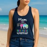 Mom Of A Rare Disease Warrior Mom Rare Disease Awareness Women's Tank Top thumb 2