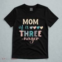Mom Of A Threenager 3rd Birthday Matching Family Boho T-Shirt thumb 5
