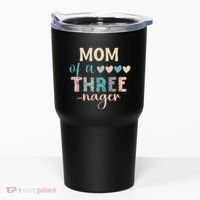 Mom Of A Threenager 3rd Birthday Matching Family Boho Tumbler thumb 0