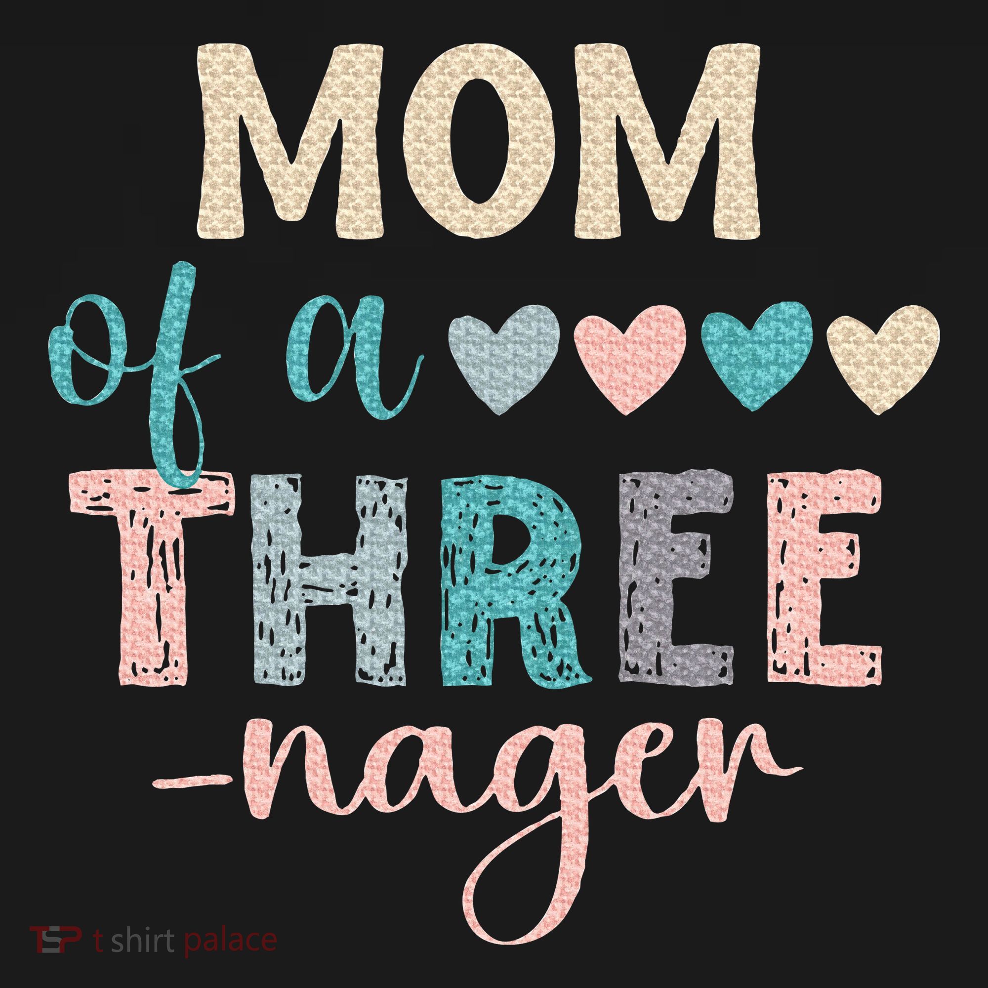 Mom Of A Threenager 3rd Birthday Matching Family Boho Women's Tank Top