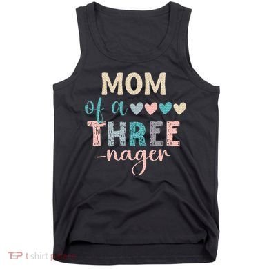 Mom Of A Threenager 3rd Birthday Matching Family Boho Tank Top