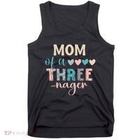 Mom Of A Threenager 3rd Birthday Matching Family Boho Tank Top thumb 0