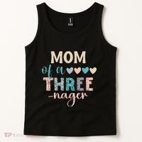 Mom Of A Threenager 3rd Birthday Matching Family Boho Tank Top thumb 2