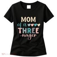 Mom Of A Threenager 3rd Birthday Matching Family Boho Women's T-Shirt thumb 0