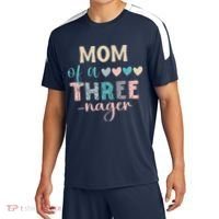 Mom Of A Threenager 3rd Birthday Matching Family Boho Sport-Tek Competitor United Soccer Jersey thumb 0