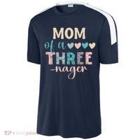 Mom Of A Threenager 3rd Birthday Matching Family Boho Sport-Tek Competitor United Soccer Jersey thumb 2