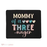 Mommy Of A Threenager 3rd Birthday Matching Family Boho Mousepad thumb 0