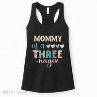 Mommy Of A Threenager 3rd Birthday Matching Family Boho Women's Tank Top thumb 0
