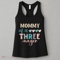 Mommy Of A Threenager 3rd Birthday Matching Family Boho Women's Tank Top thumb 3