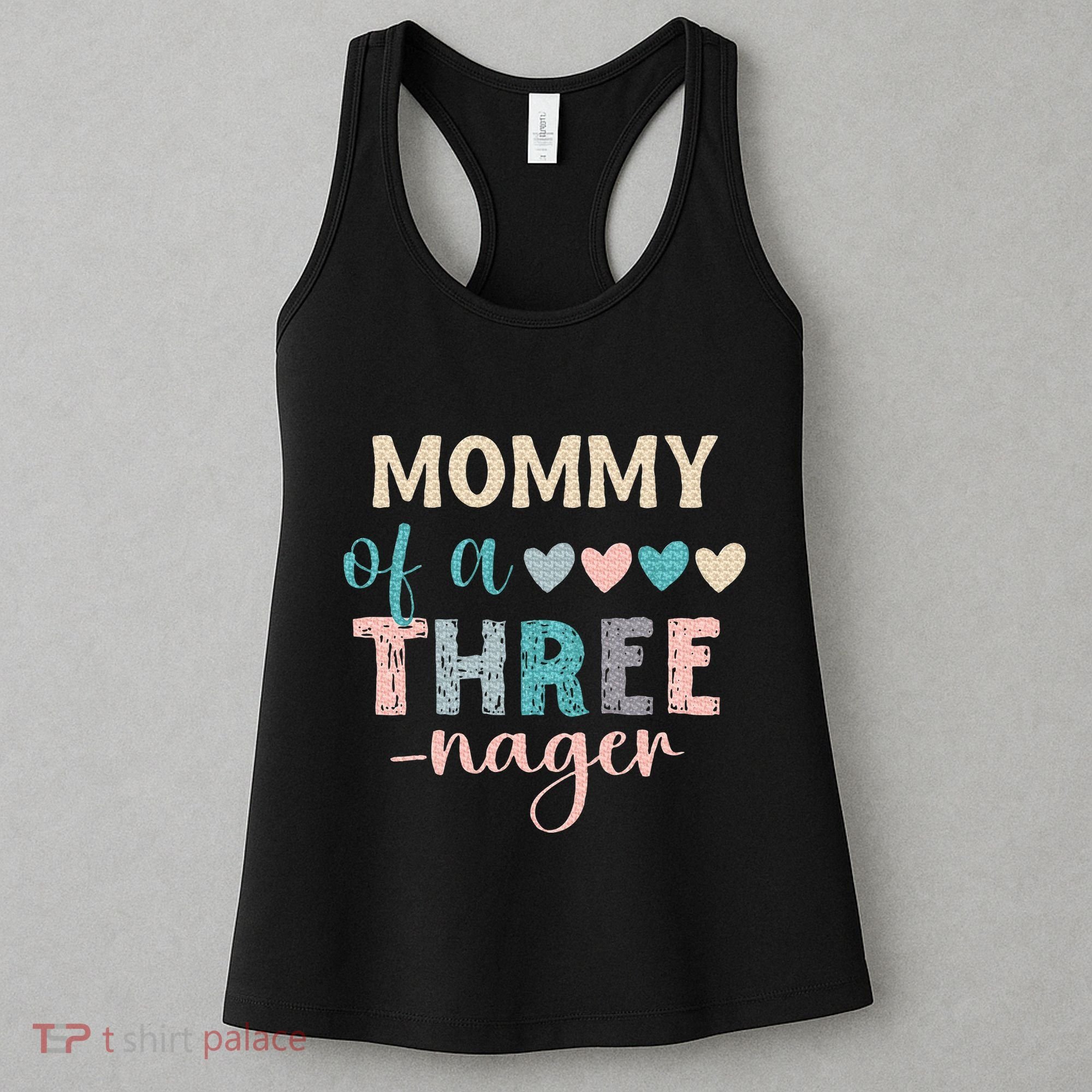 Mommy Of A Threenager 3rd Birthday Matching Family Boho Women's Tank Top