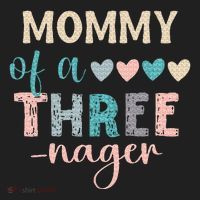 Mommy Of A Threenager 3rd Birthday Matching Family Boho Hat thumb 2