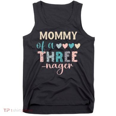 Mommy Of A Threenager 3rd Birthday Matching Family Boho Tank Top