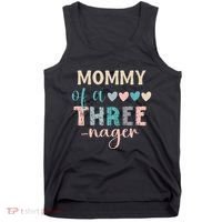 Mommy Of A Threenager 3rd Birthday Matching Family Boho Tank Top thumb 0
