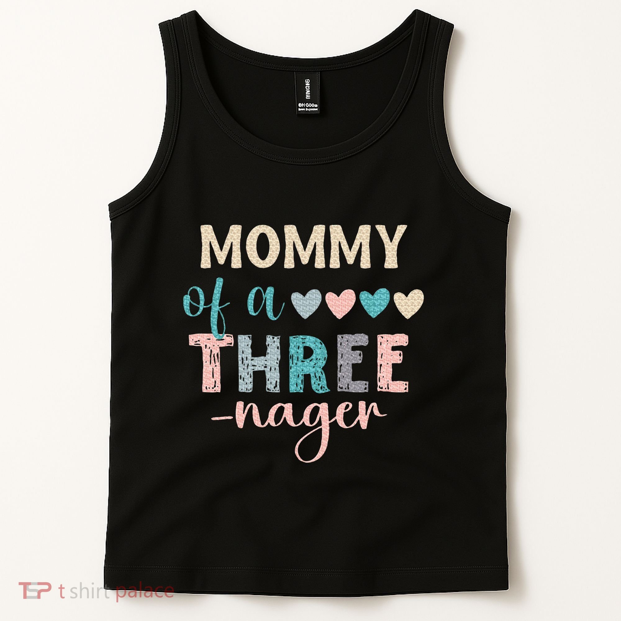 Mommy Of A Threenager 3rd Birthday Matching Family Boho Tank Top