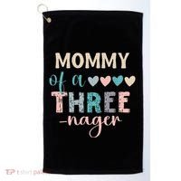 Mommy Of A Threenager 3rd Birthday Matching Family Boho Golf Towel thumb 0