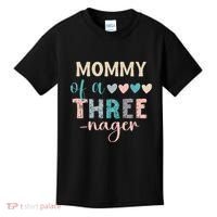 Mommy Of A Threenager 3rd Birthday Matching Family Boho Kids T-Shirt thumb 0