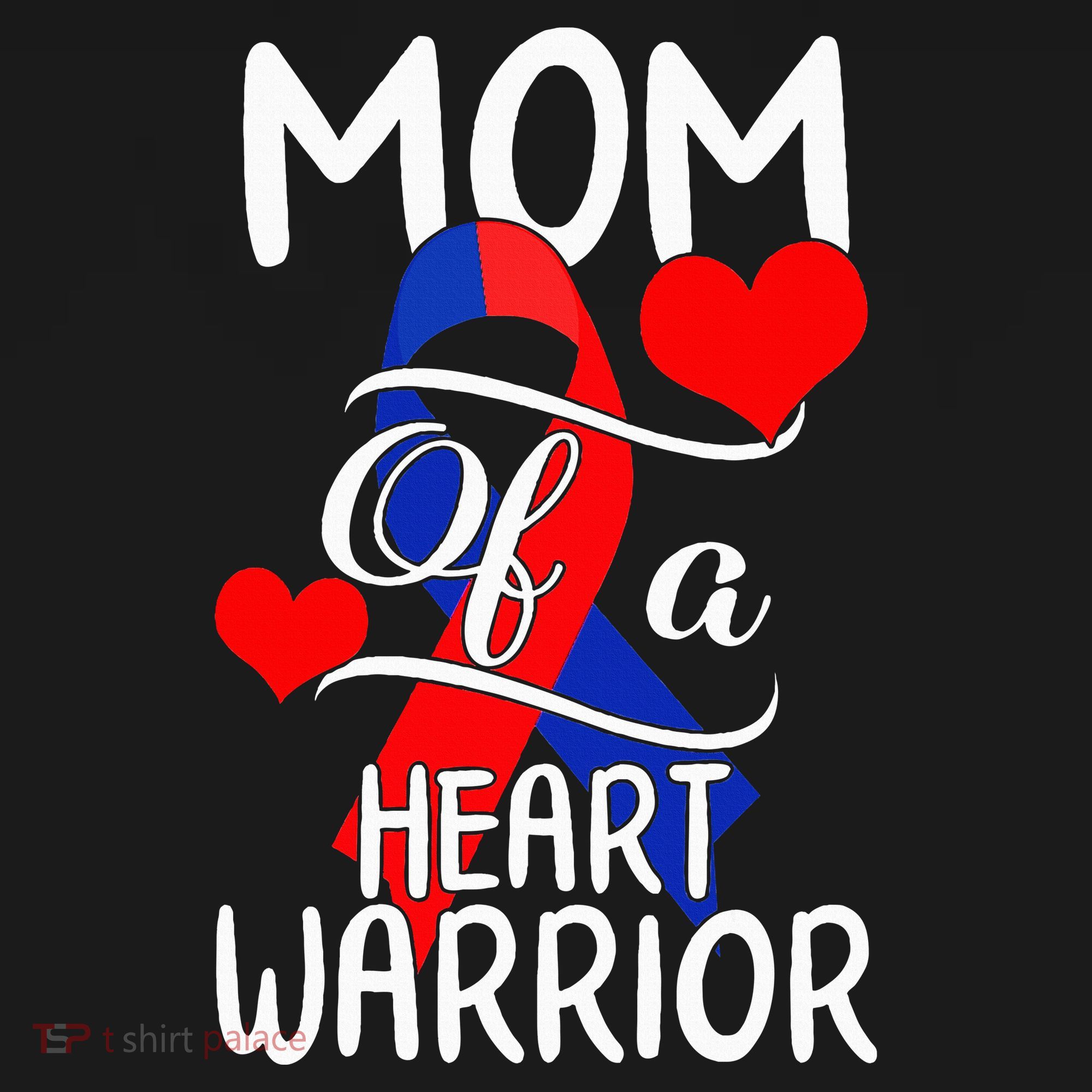 Mom Of A Heart Warrior CHD Disease Awareness Red Ribbon Gift Women's Tank Top