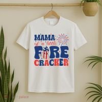 Mama Of A Little Firecracker Family Matching 4th Of July T-Shirt thumb 2
