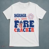 Mama Of A Little Firecracker Family Matching 4th Of July T-Shirt thumb 5