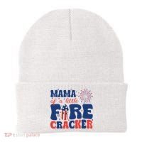 Mama Of A Little Firecracker Family Matching 4th Of July Beanie thumb 0
