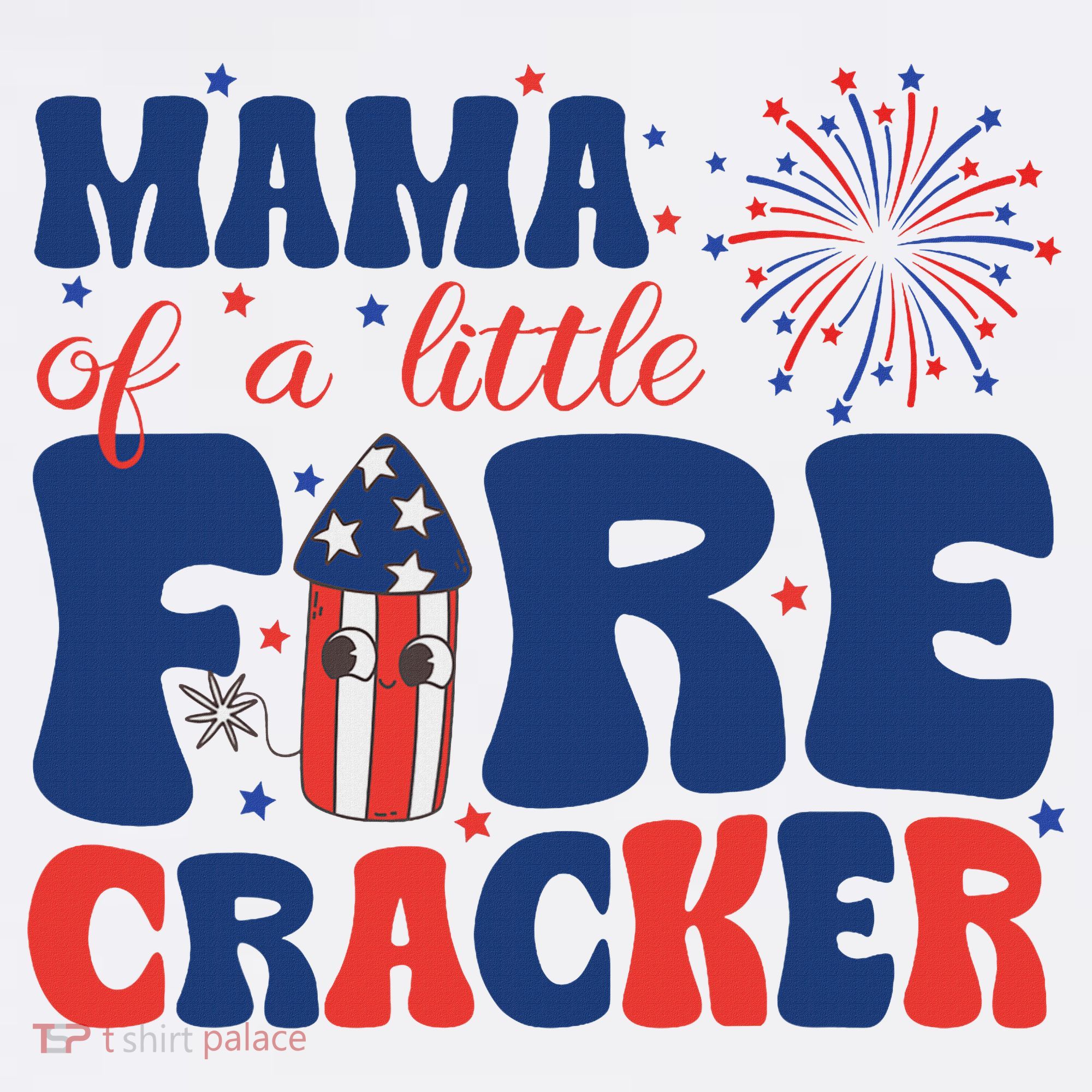 Mama Of A Little Firecracker Family Matching 4th Of July Women's Hoodie