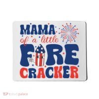 Mama Of A Little Firecracker Family Matching 4th Of July Mousepad thumb 0