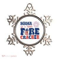 Mama Of A Little Firecracker Family Matching 4th Of July Ornament thumb 0