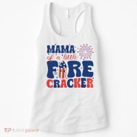 Mama Of A Little Firecracker Family Matching 4th Of July Women's Tank Top thumb 0