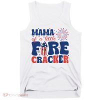 Mama Of A Little Firecracker Family Matching 4th Of July Tank Top thumb 0