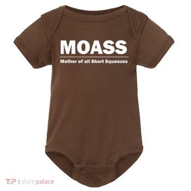 MOASS Mother of all Short Squeezes Baby Bodysuit