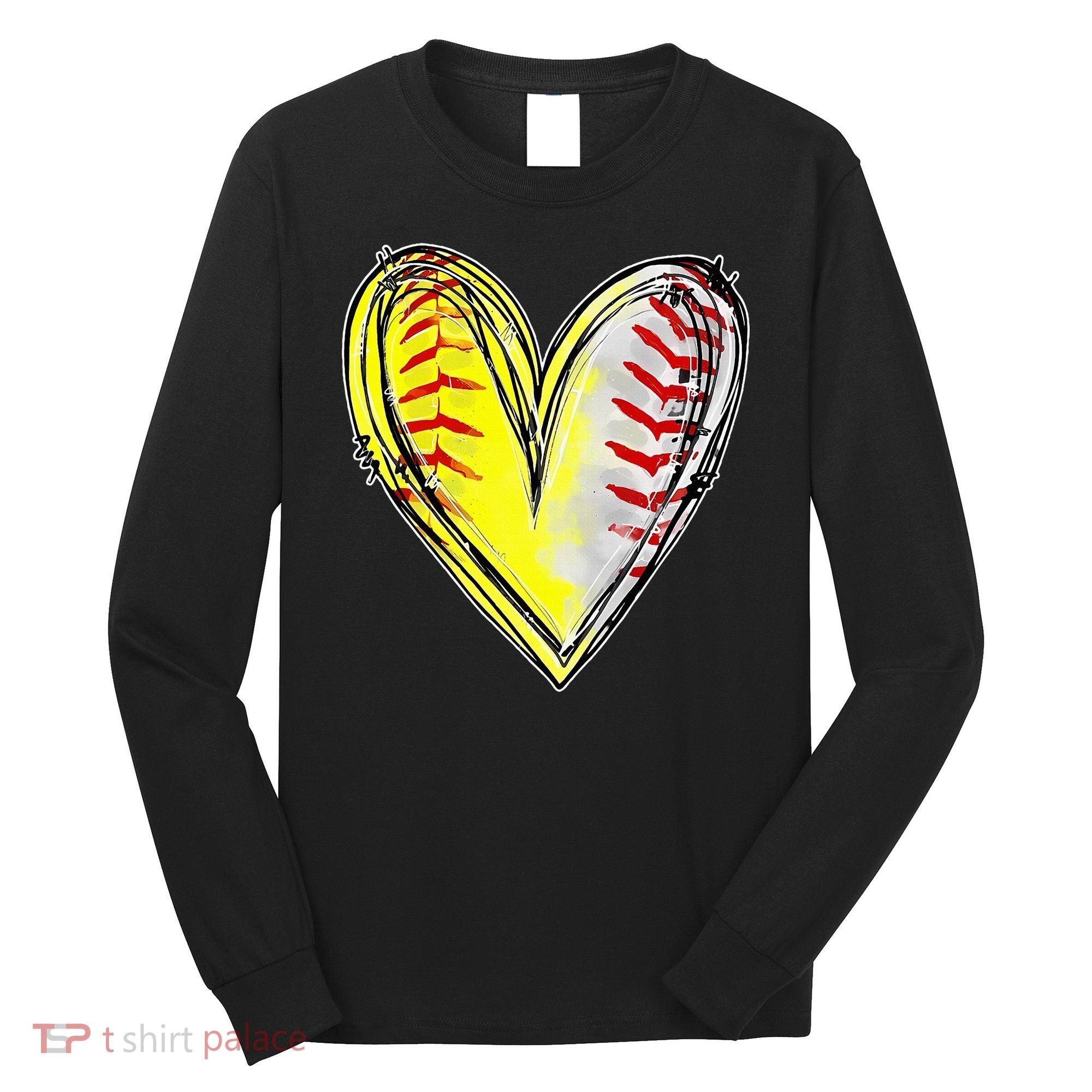 Mom Of Both Baseball Softball Mom Mothers Day Long Sleeve Shirt