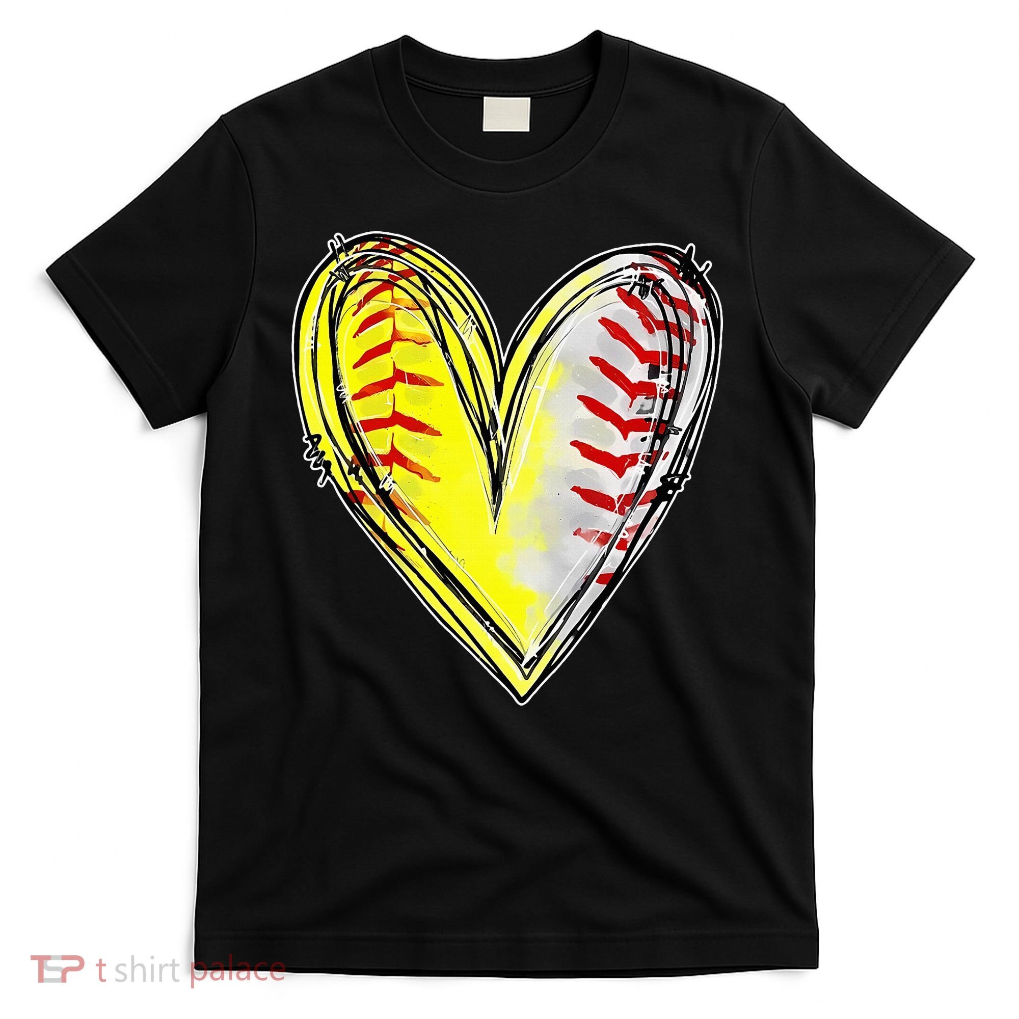 Mom Of Both Baseball Softball Mom Mothers Day T-Shirt