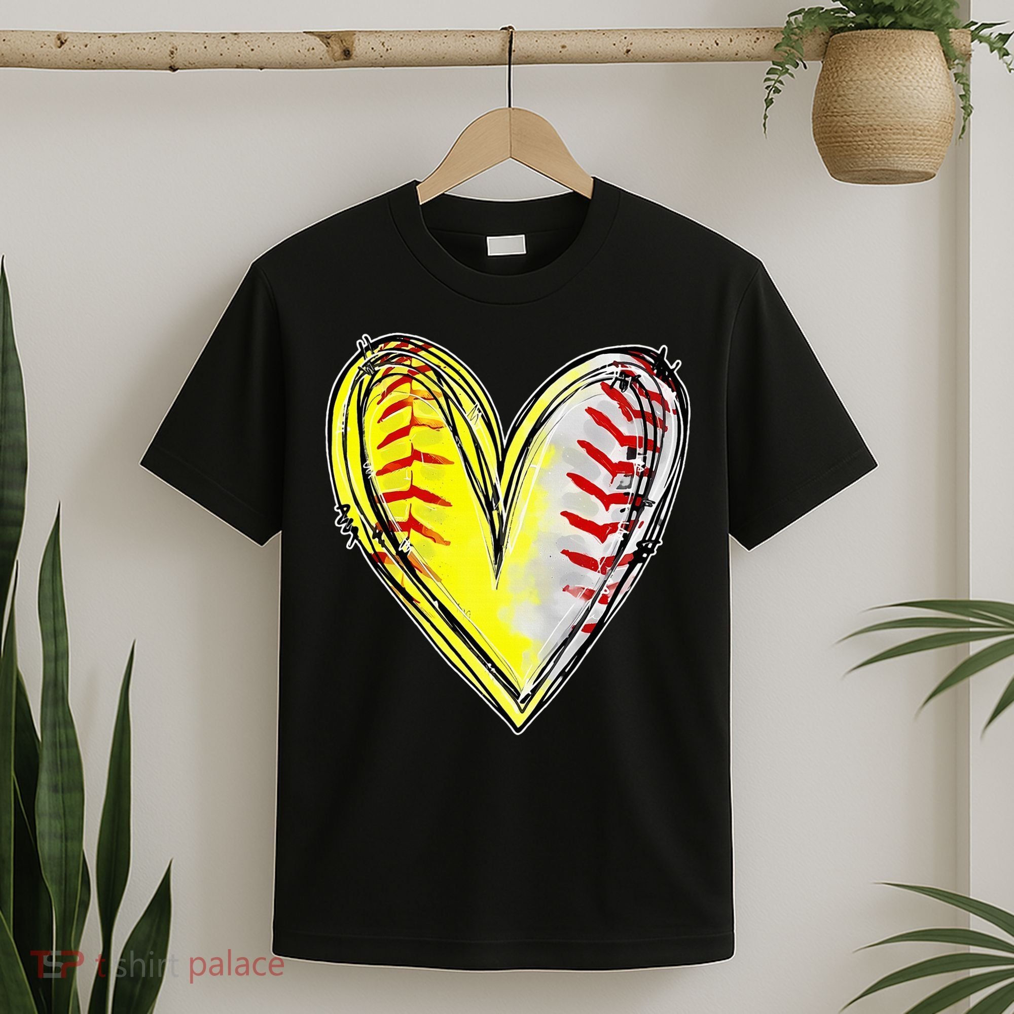 Mom Of Both Baseball Softball Mom Mothers Day T-Shirt