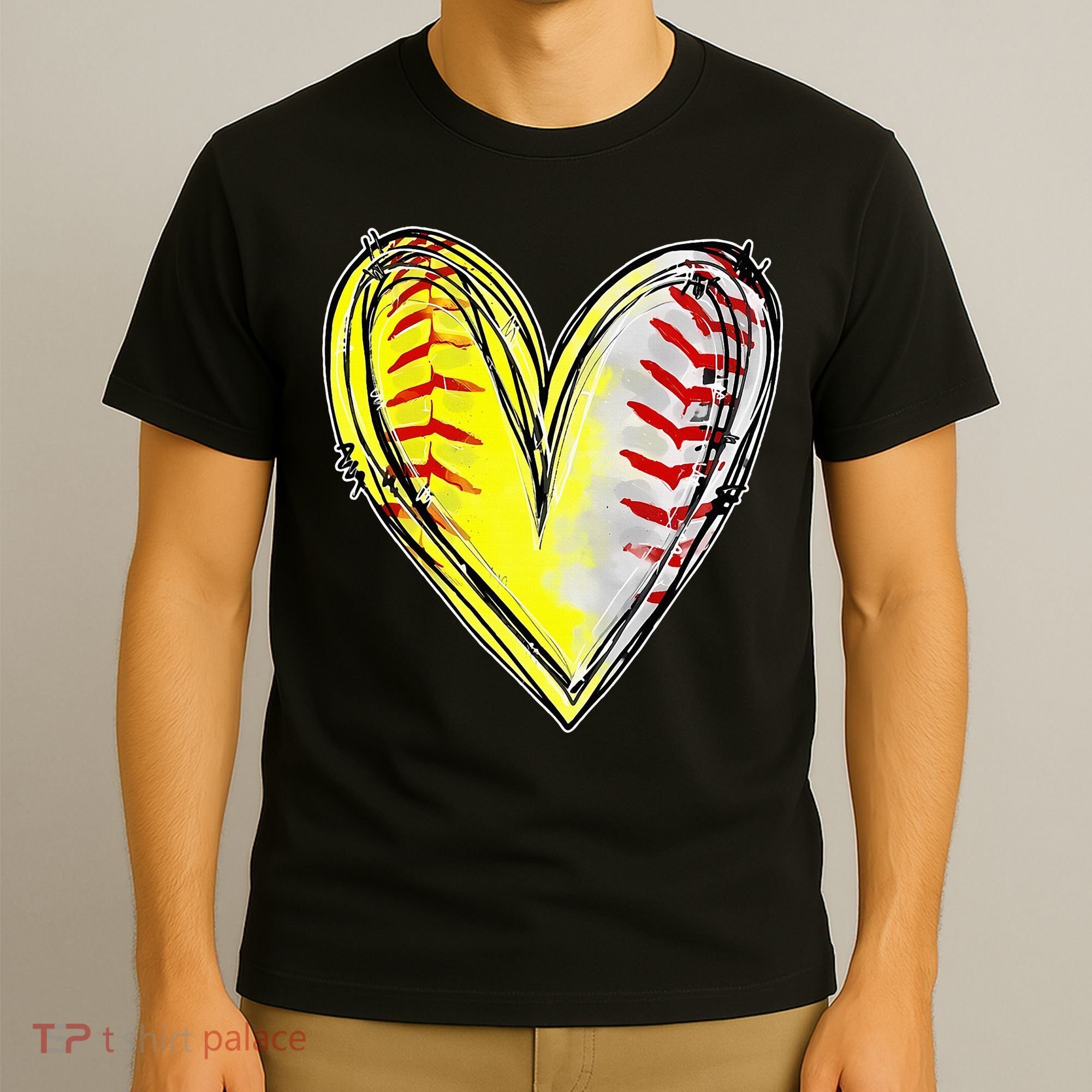 Mom Of Both Baseball Softball Mom Mothers Day T-Shirt