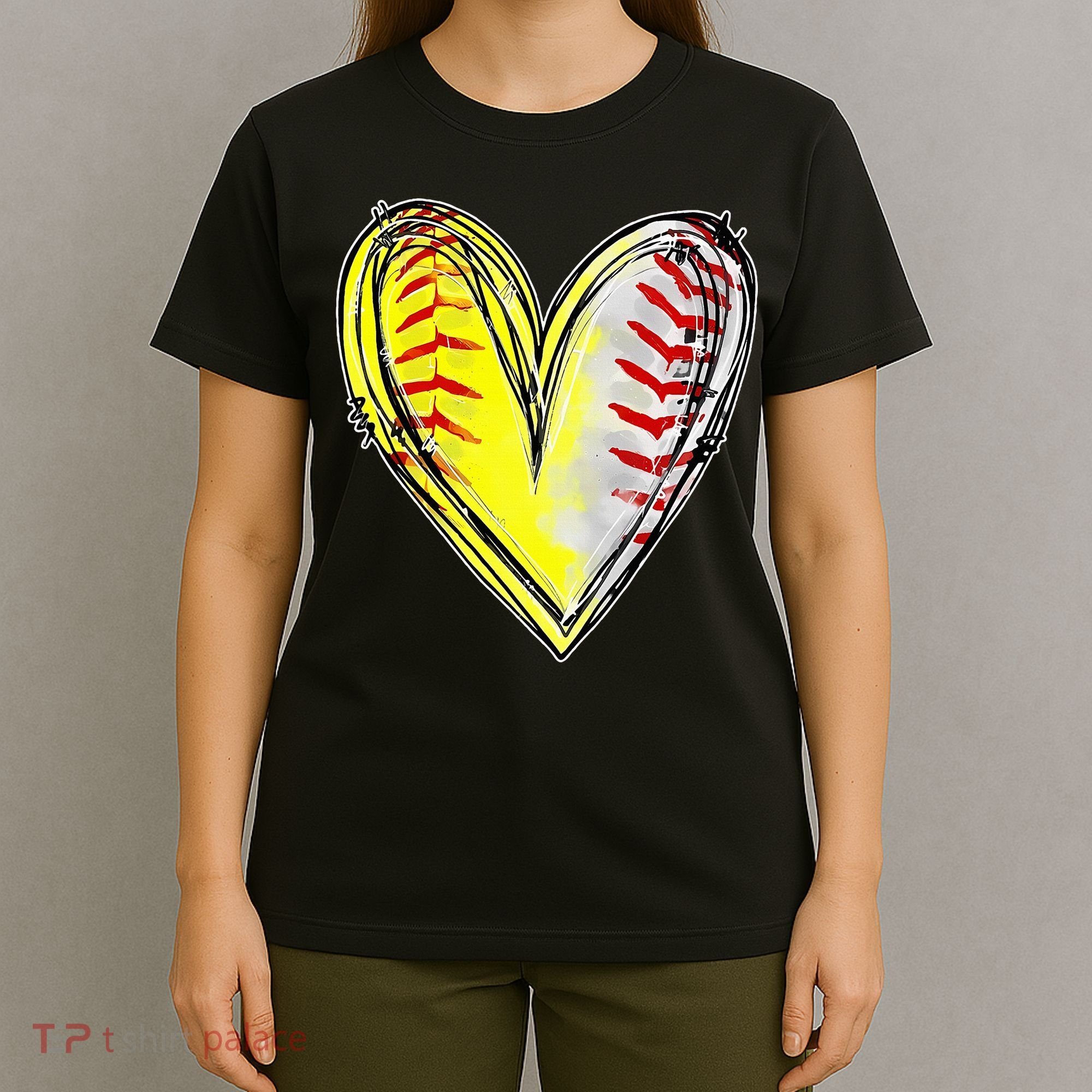 Mom Of Both Baseball Softball Mom Mothers Day T-Shirt