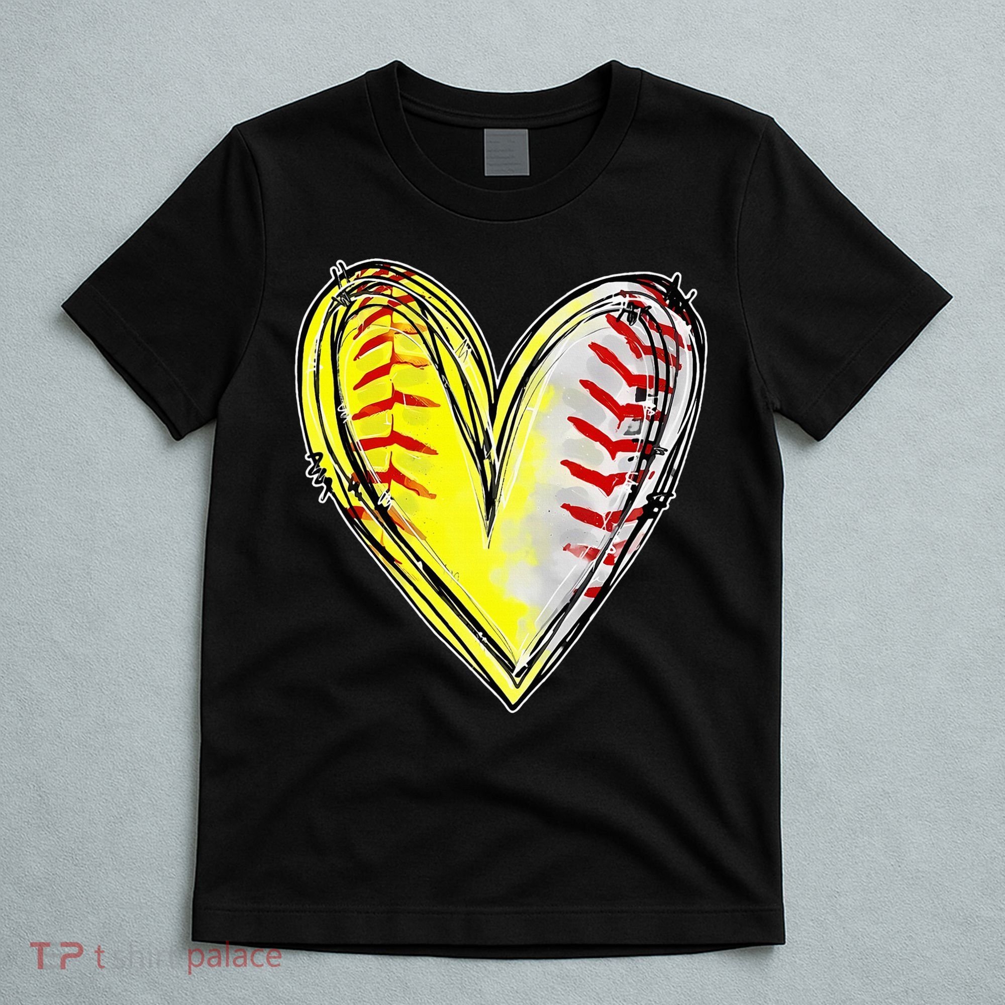 Mom Of Both Baseball Softball Mom Mothers Day T-Shirt