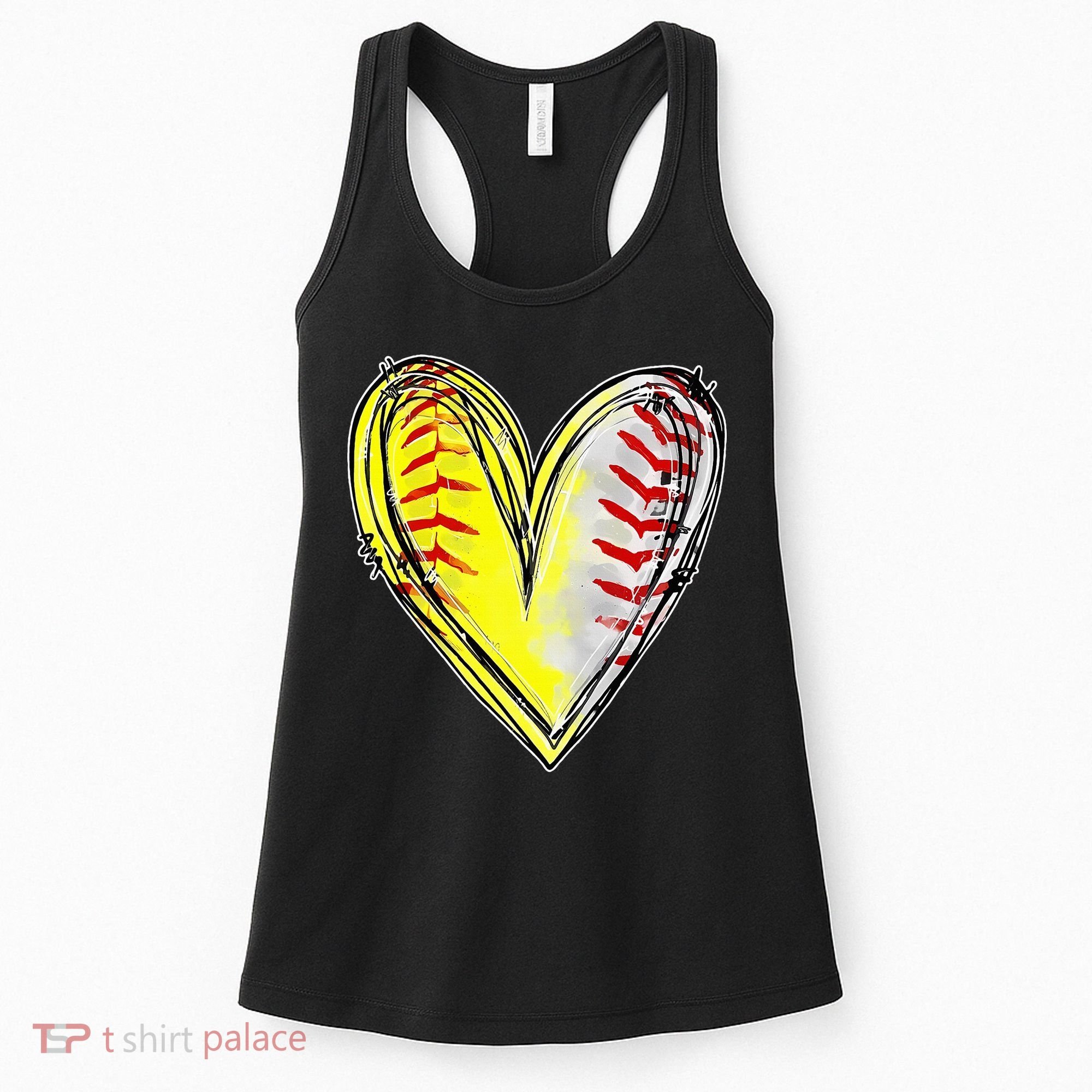 Mom Of Both Baseball Softball Mom Mothers Day Women's Tank Top
