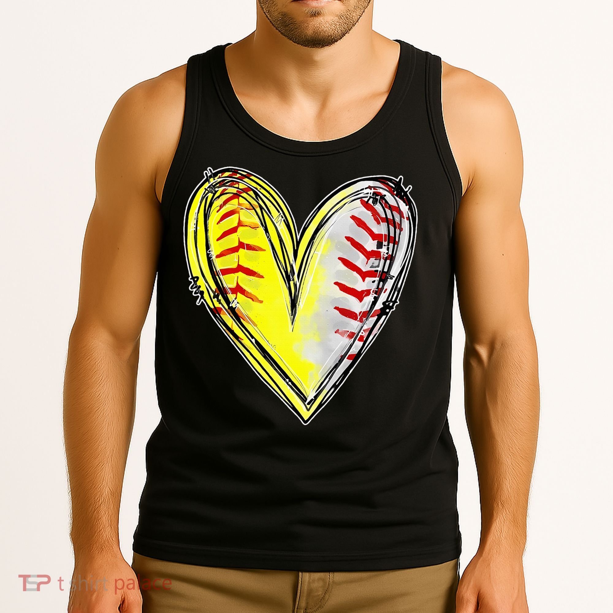 Mom Of Both Baseball Softball Mom Mothers Day Tank Top