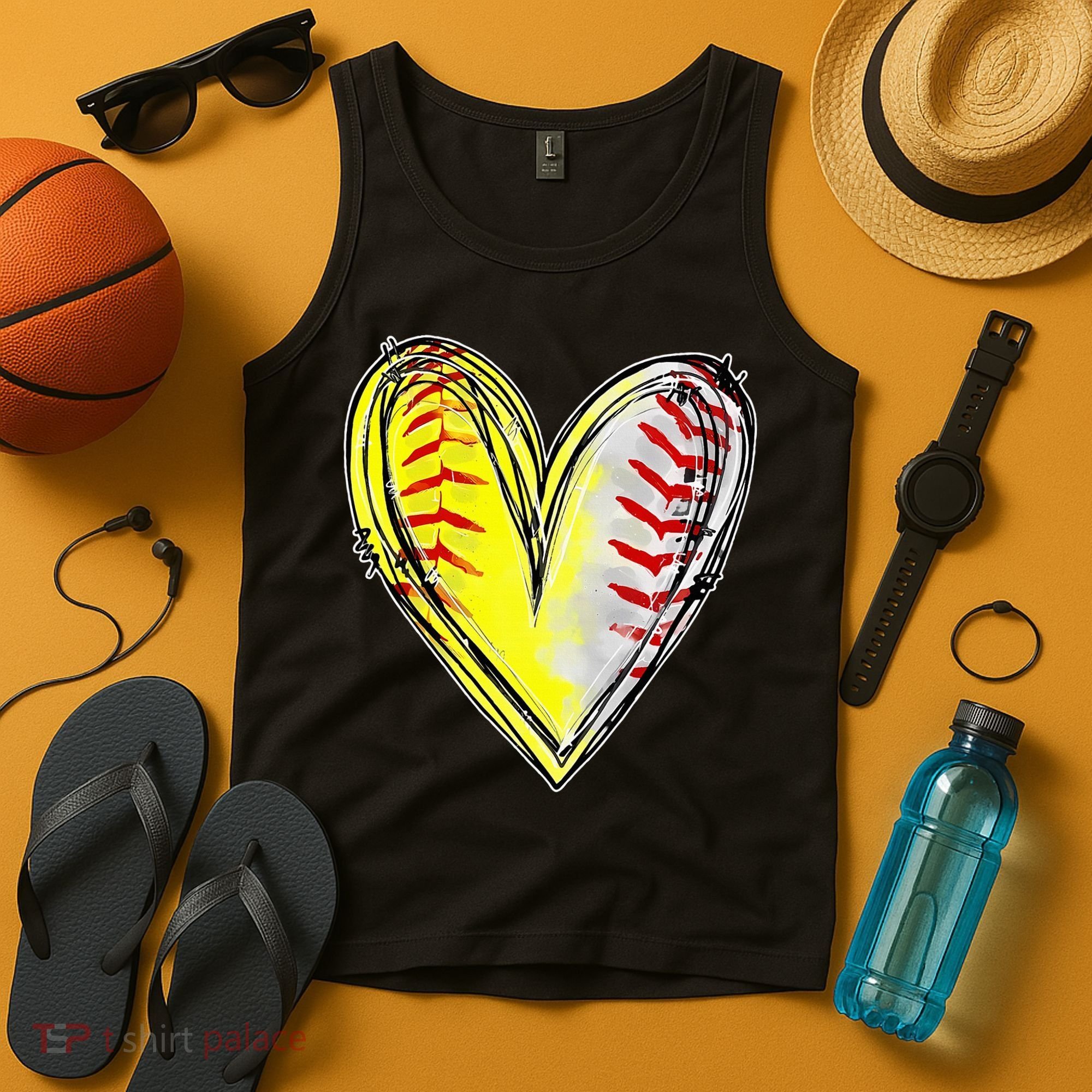 Mom Of Both Baseball Softball Mom Mothers Day Tank Top