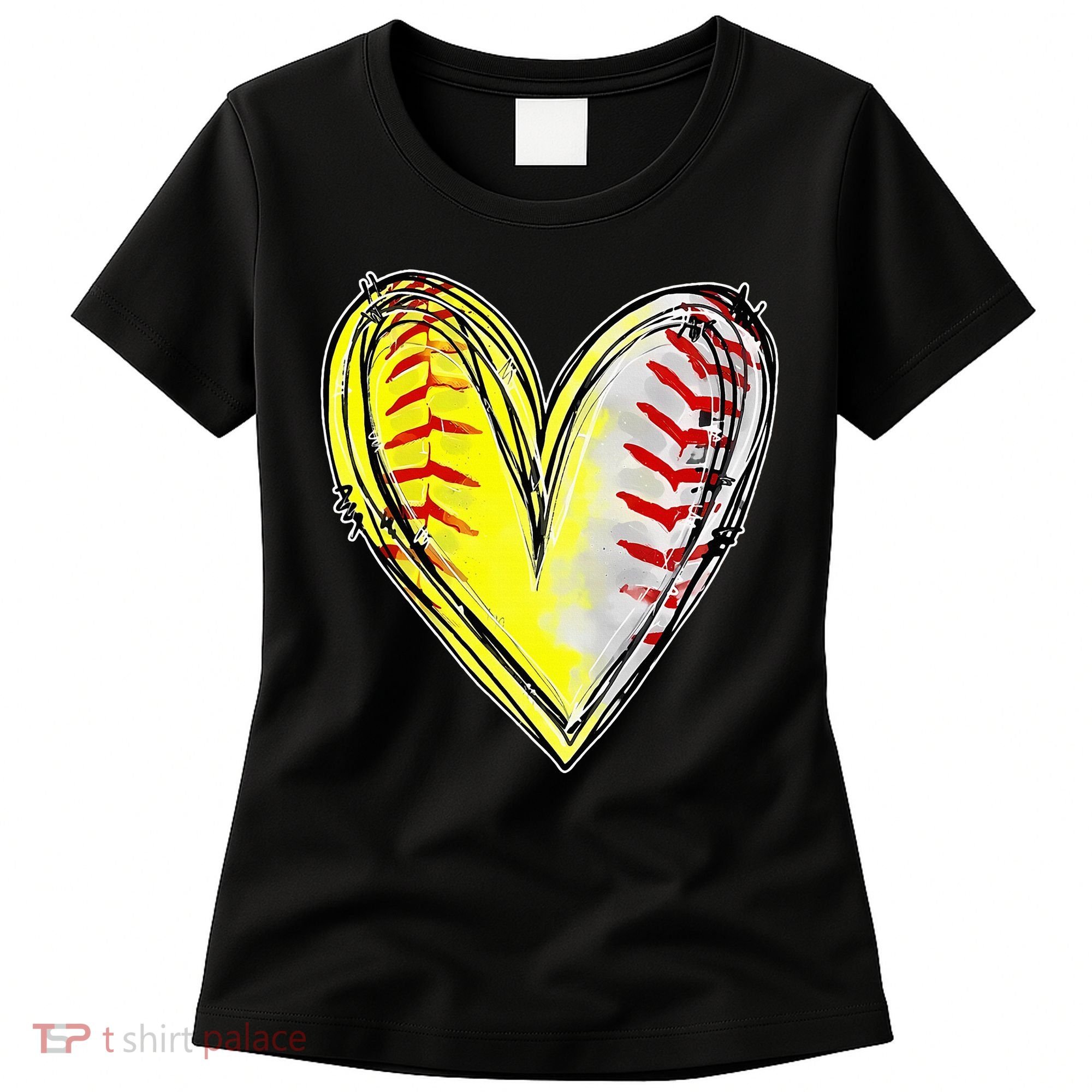 Mom Of Both Baseball Softball Mom Mothers Day Women's T-Shirt