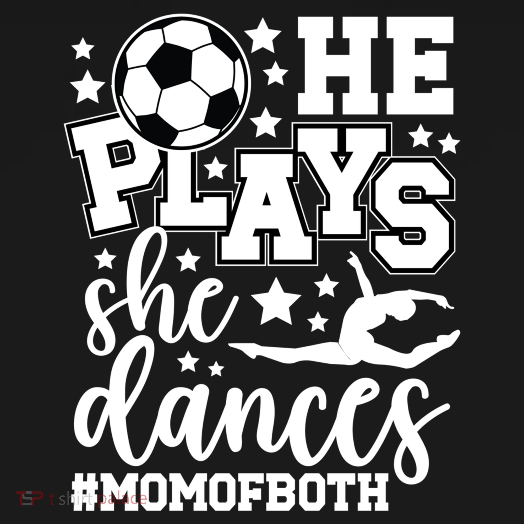 Mom Of Both Dancing & Soccer Mom Of A Dancer & Soccer Player Sweatshirt