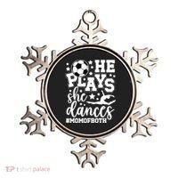 Mom Of Both Dancing & Soccer Mom Of A Dancer & Soccer Player Ornament thumb 0