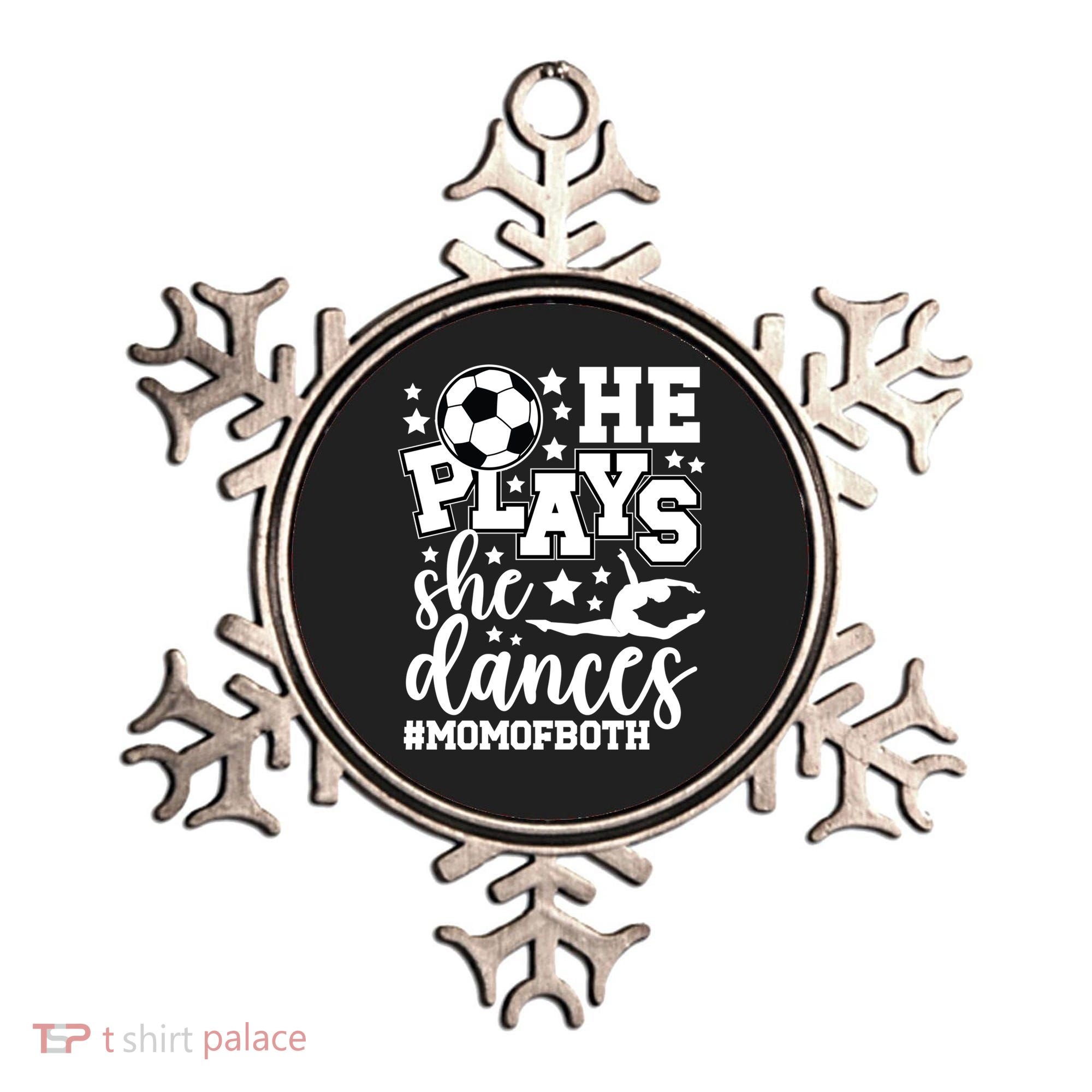 Mom Of Both Dancing & Soccer Mom Of A Dancer & Soccer Player Ornament
