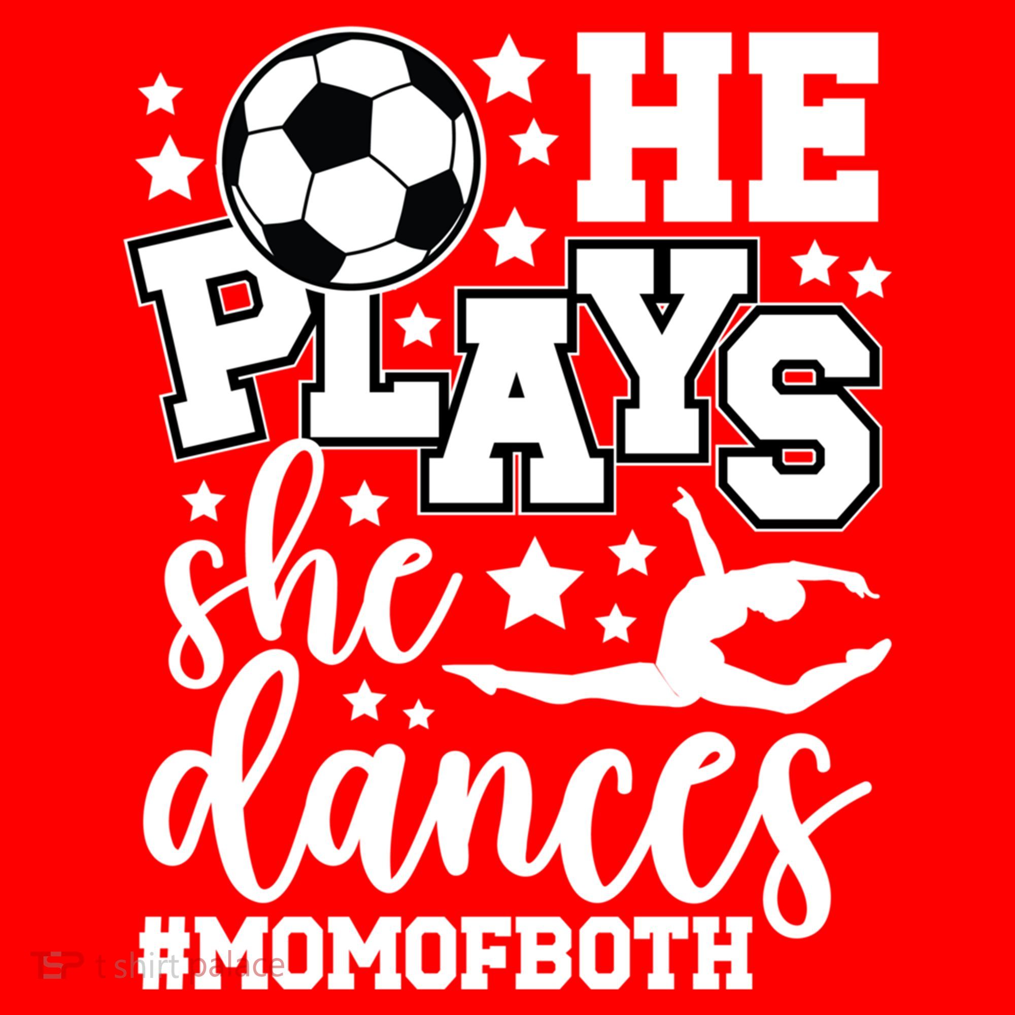 Mom Of Both Dancing & Soccer Mom Of A Dancer & Soccer Player Santa Hat