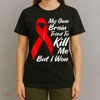 My Own Brain Tried To Kill Me But I Won T-Shirt thumb 4
