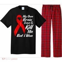 My Own Brain Tried To Kill Me But I Won Pajama Set thumb 0